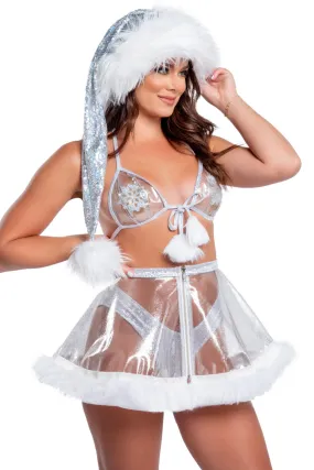 Silver Santa Hat
