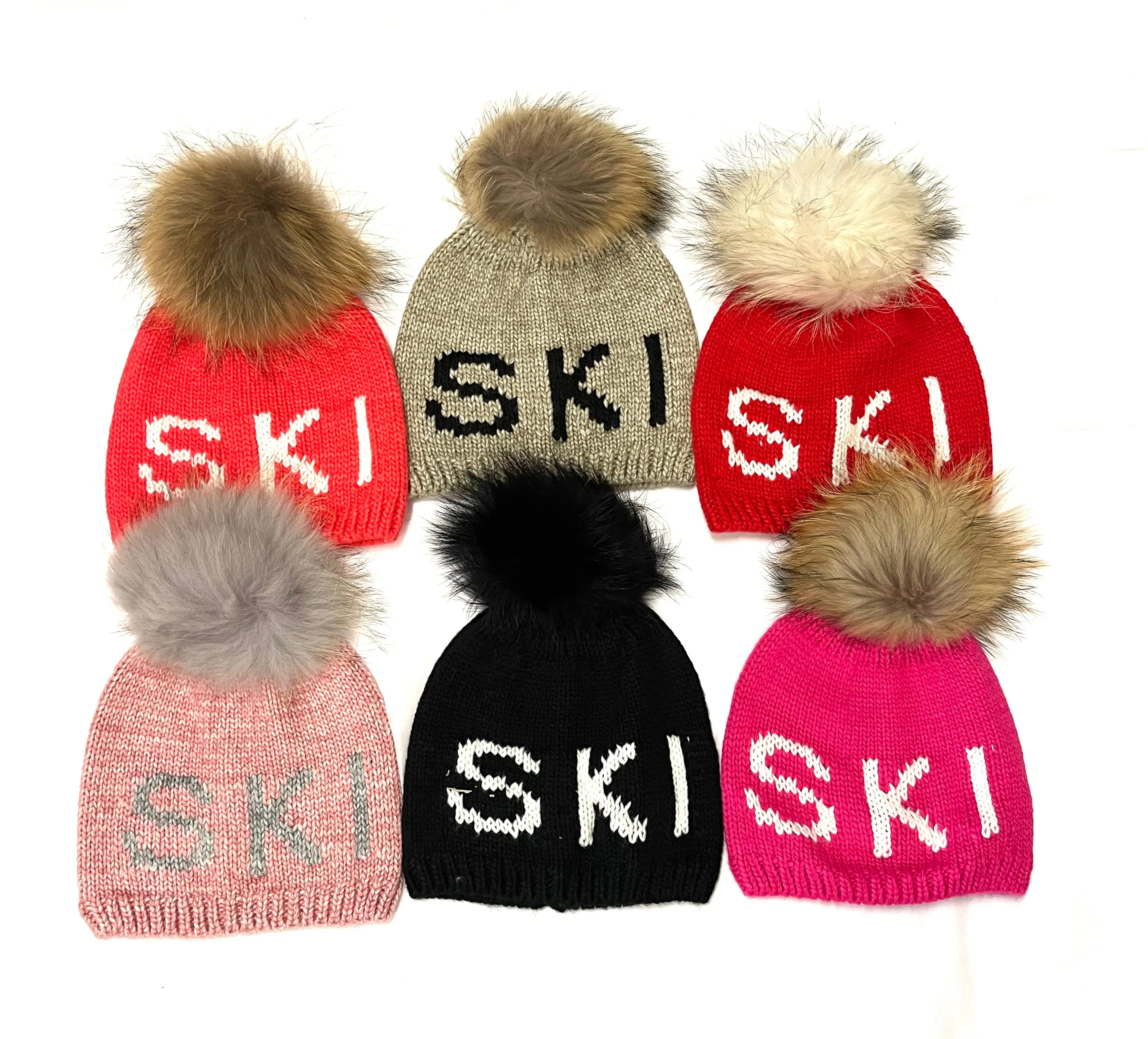 SKI Pom Pom Hats
