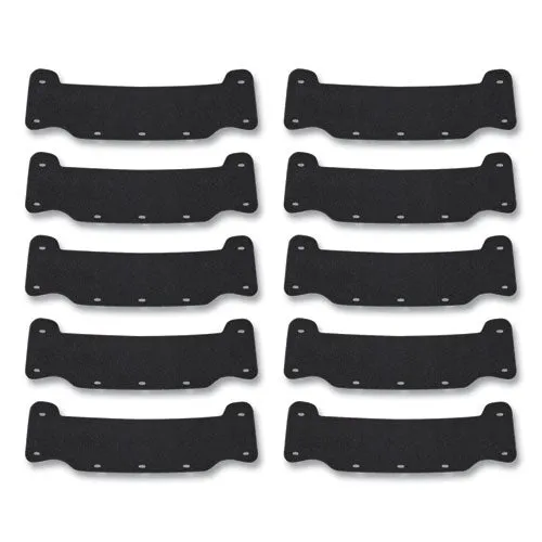 Skullerz 8990 Lightweight Hard Hat Sweatband Replacement, Polyester, Black, 10/pack, Ships In 1-3 Business Days