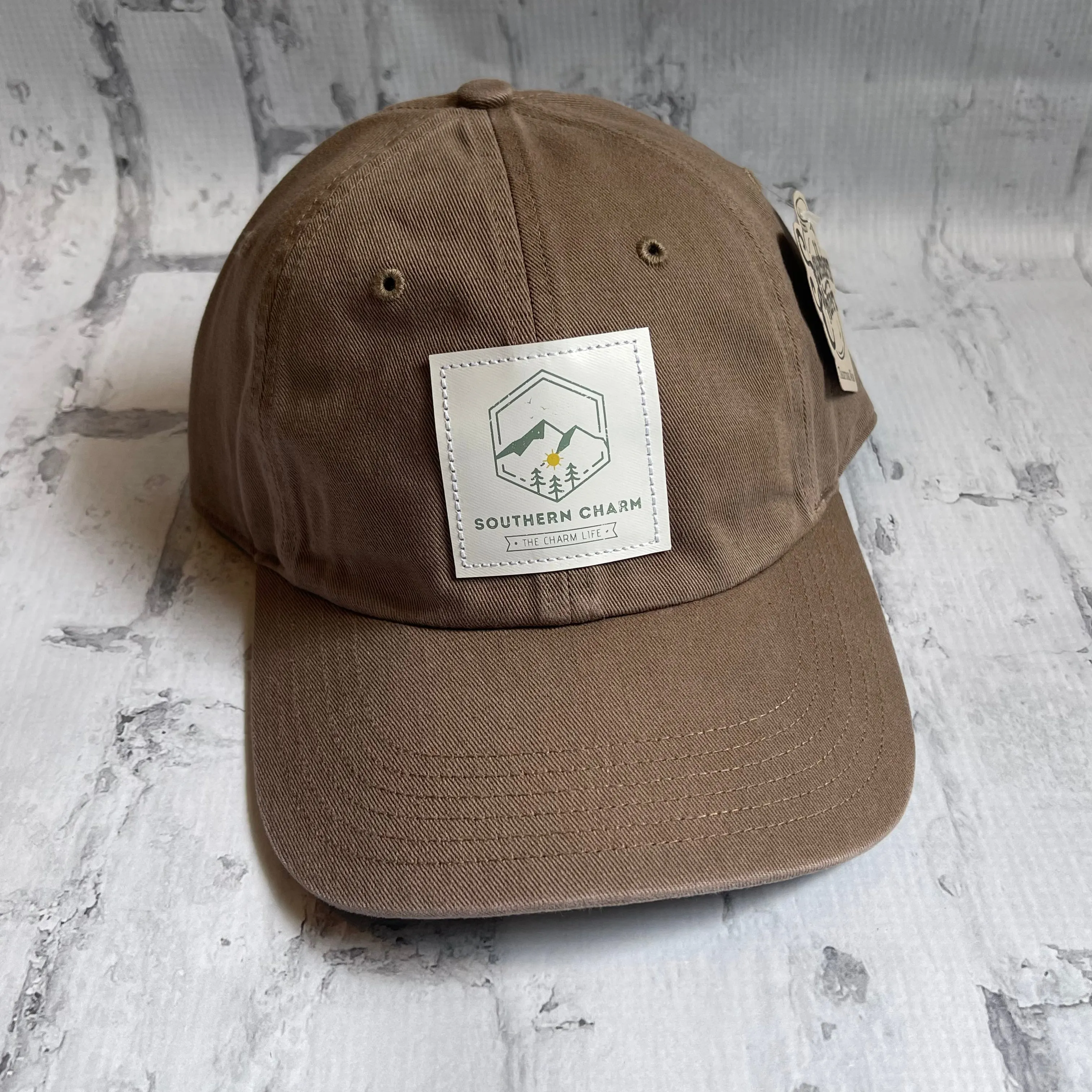 Southern Charm "Green Mountain" Hat - Driftwood with Leather Patch