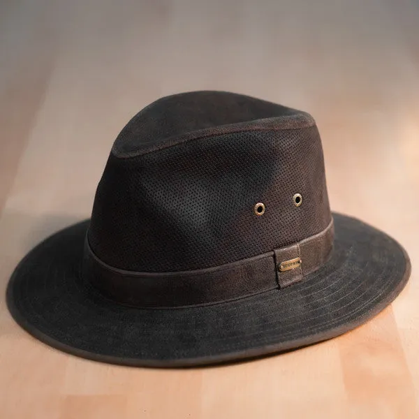 Stetson - Tullamore Distressed Leather Safari Hat