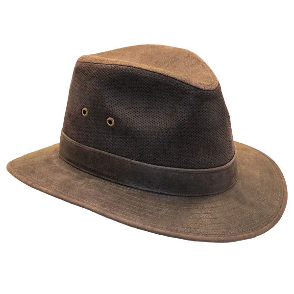 Stetson - Tullamore Distressed Leather Safari Hat