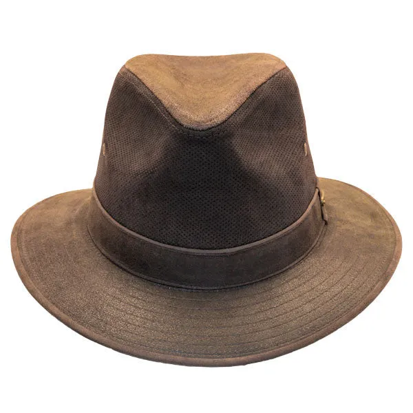 Stetson - Tullamore Distressed Leather Safari Hat