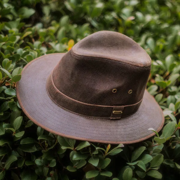 Stetson - Tullamore Distressed Leather Safari Hat