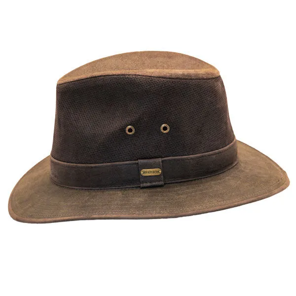Stetson - Tullamore Distressed Leather Safari Hat