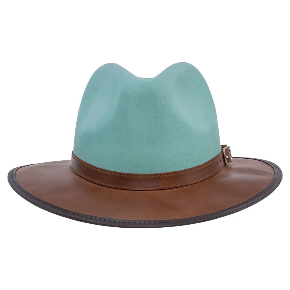 Summit | Womens Felt Leather Fedora Hat