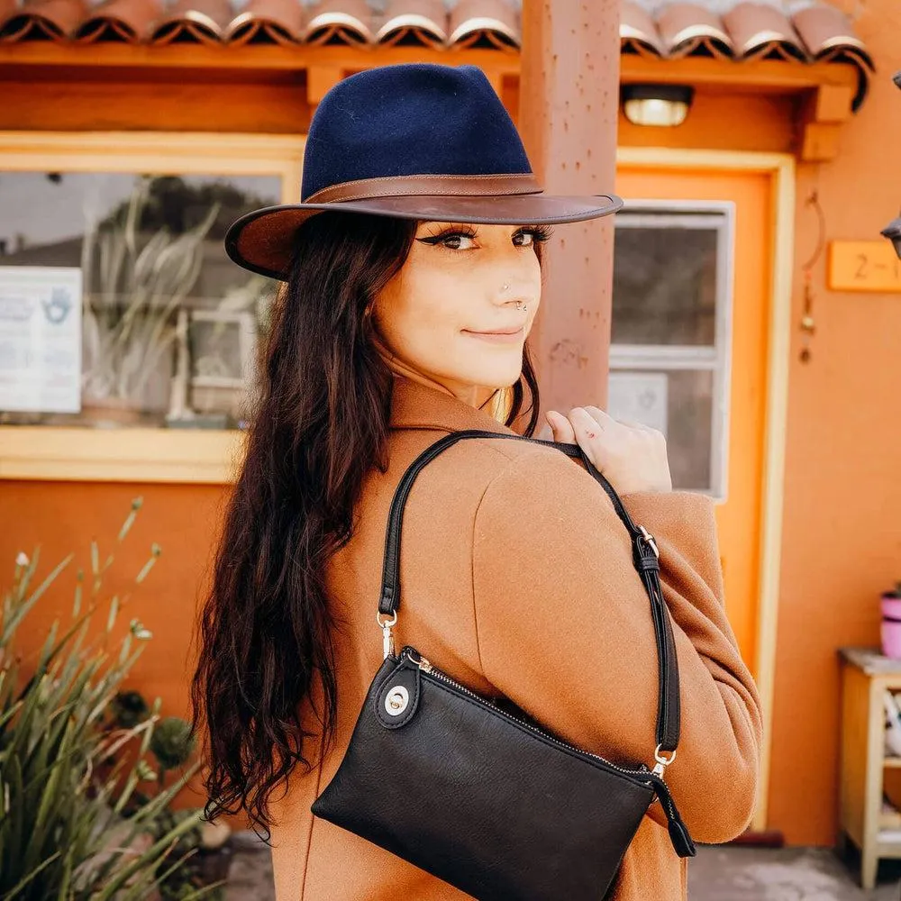 Summit | Womens Felt Leather Fedora Hat