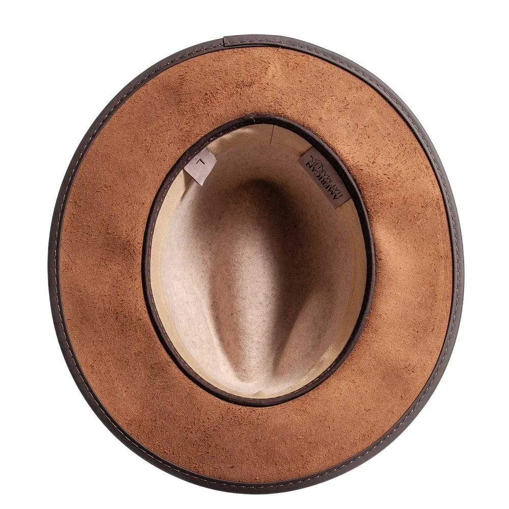Summit | Womens Felt Leather Fedora Hat