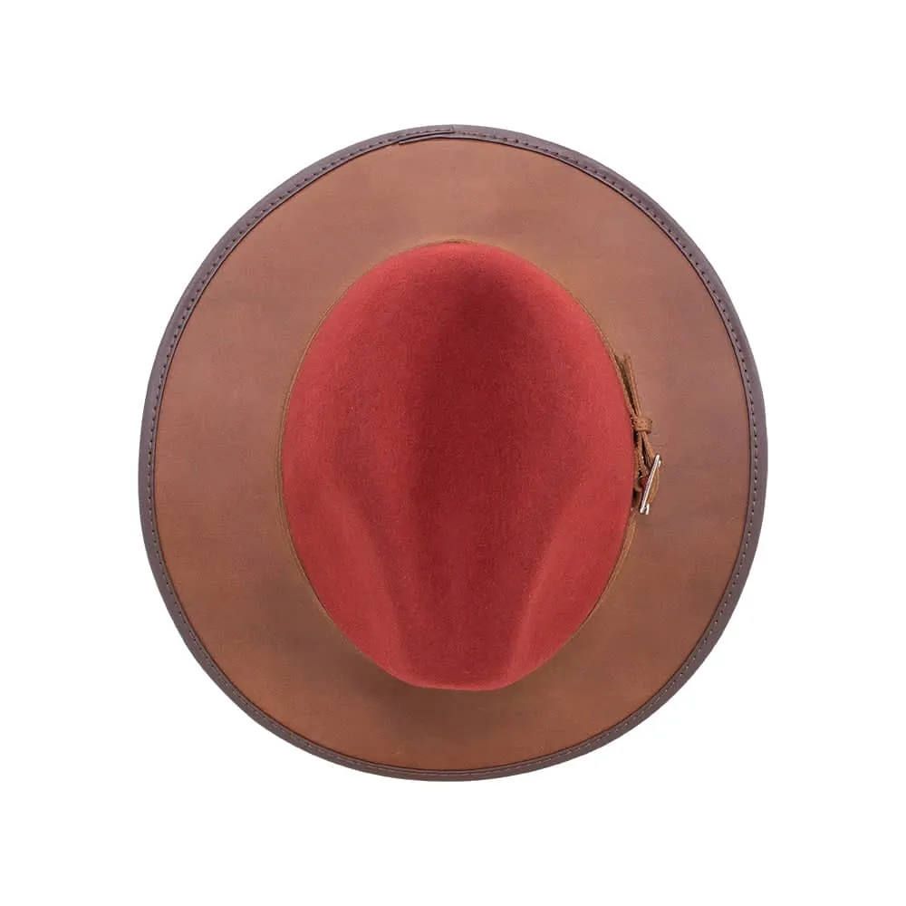 Summit | Womens Felt Leather Fedora Hat