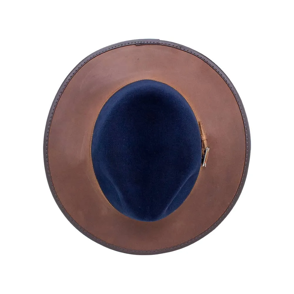 Summit | Womens Felt Leather Fedora Hat