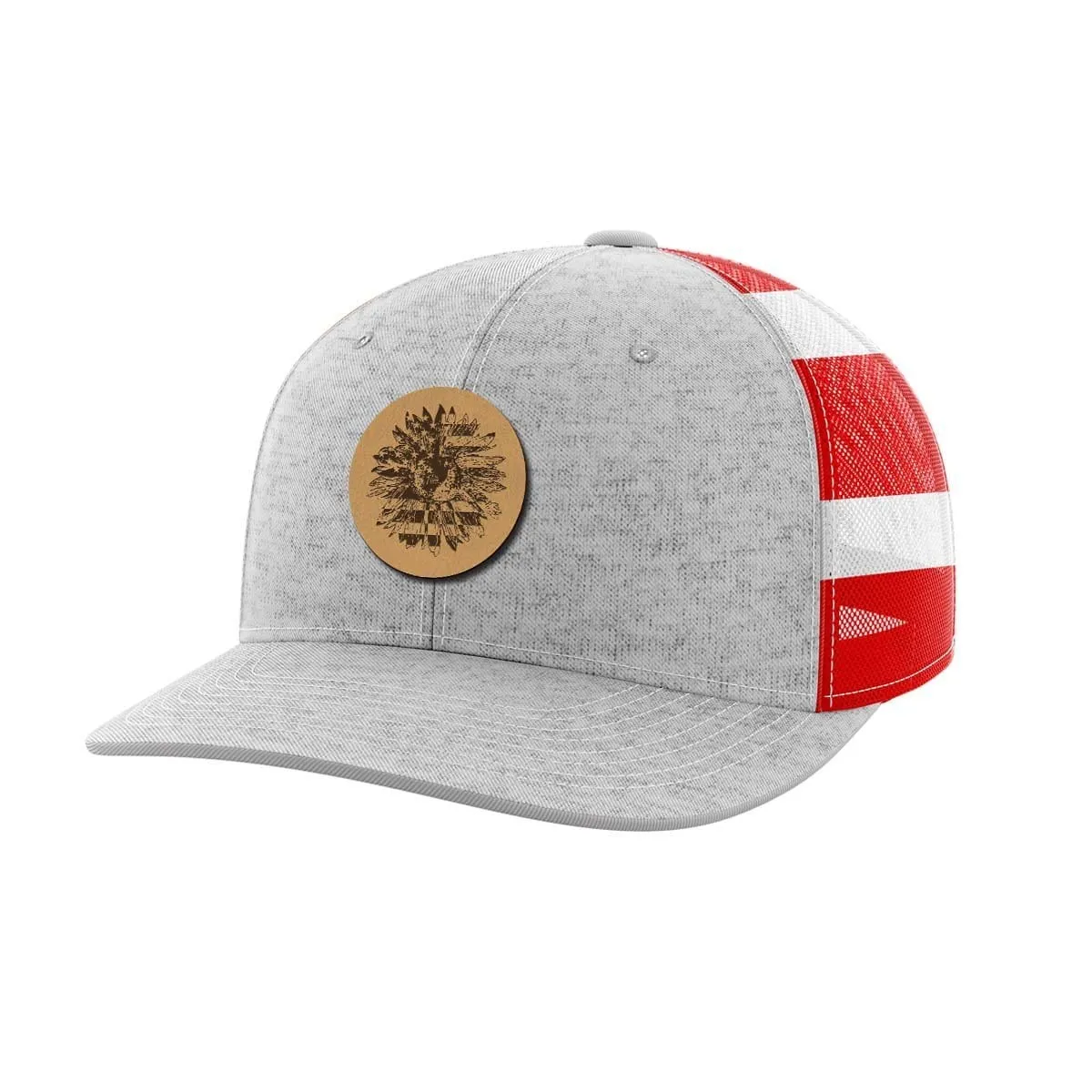 Sunflower Leather Patch Hat