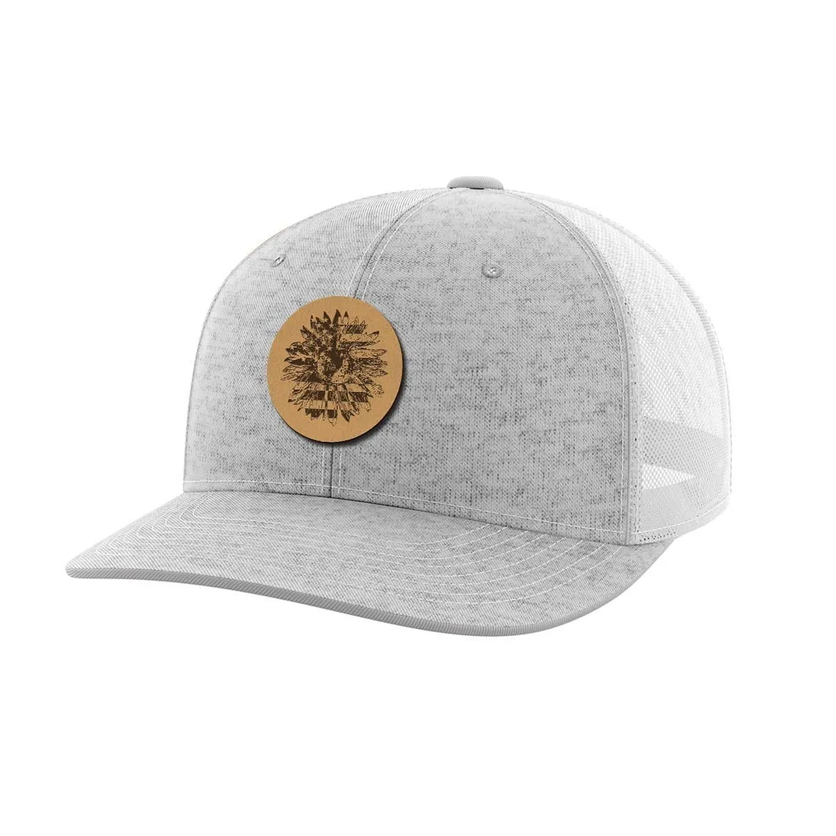 Sunflower Leather Patch Hat