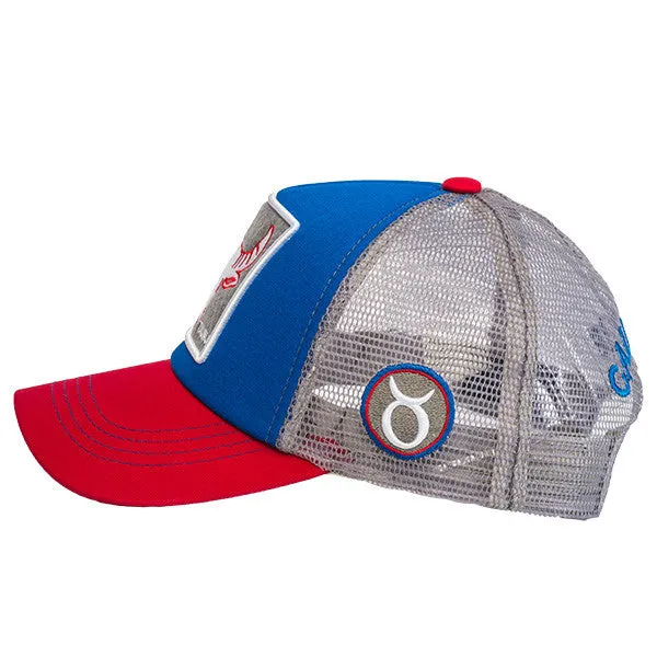 Taurus Red/Blu/Gry Blue Cap - Caliente Edition Collection