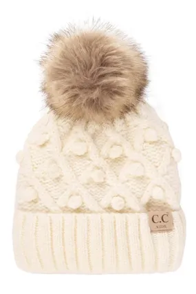 The Kid's Pom Pom Knit Beanie