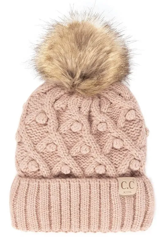 The Kid's Pom Pom Knit Beanie