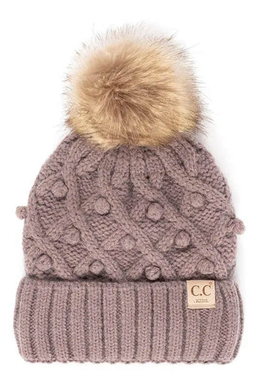 The Kid's Pom Pom Knit Beanie