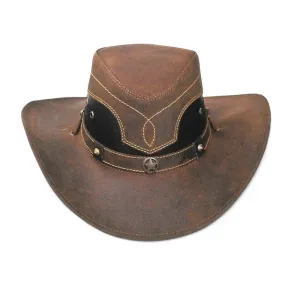 Tombstone Genuine Leather Cowboy Hat TOM-7202