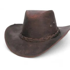 Tombstone Genuine Leather Cowboy Hat with Braided Band TOM-7210