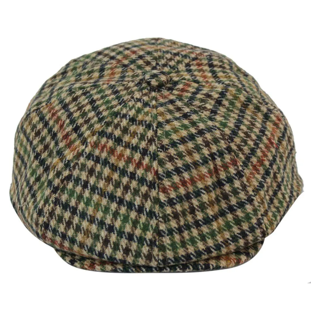 Tweed Newsboy Cap Blinders Baker Boy Flat Check Grandad Hat Elasticated Free Size
