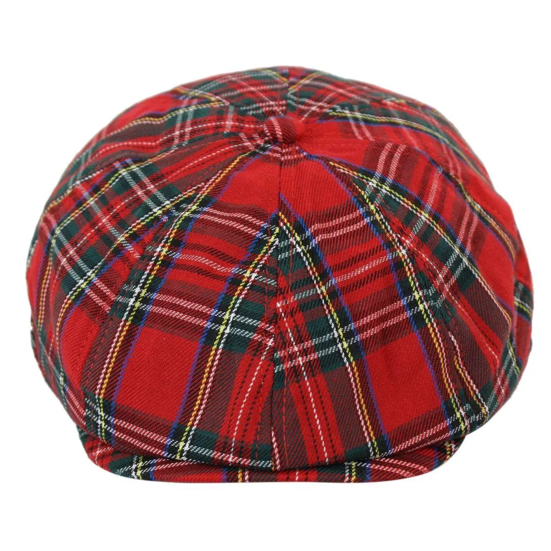 Tweed Newsboy Cap Blinders Baker Boy Flat Check Grandad Hat Elasticated Free Size