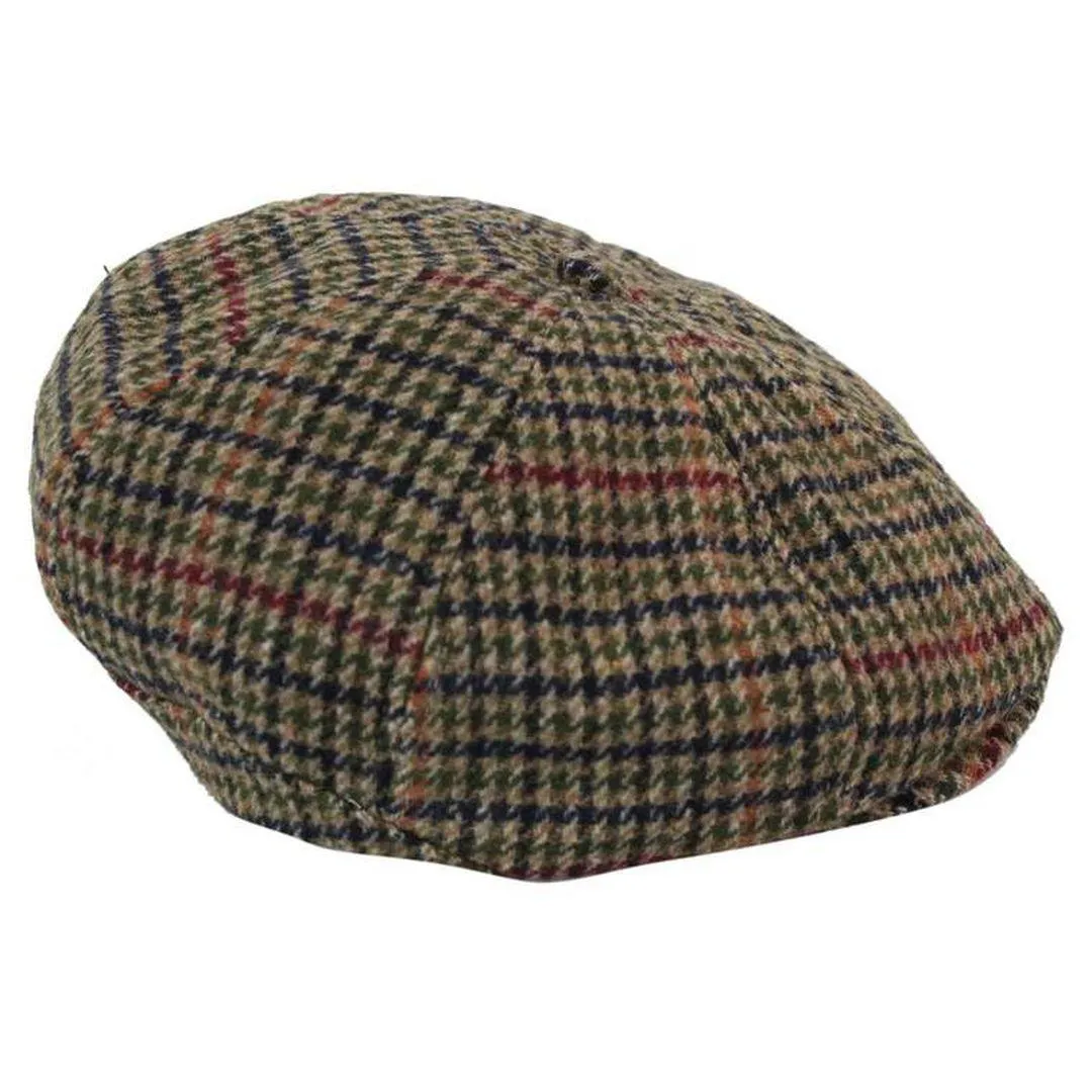 Tweed Newsboy Cap Blinders Baker Boy Flat Check Grandad Hat Elasticated Free Size