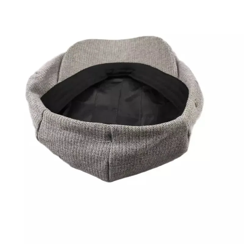 Vermillion Cotton Newsboy Cap