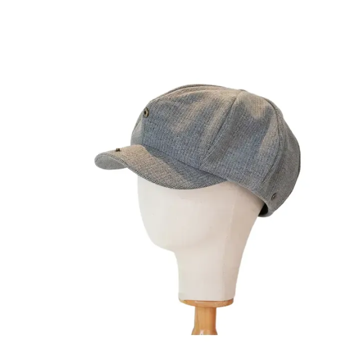Vermillion Cotton Newsboy Cap