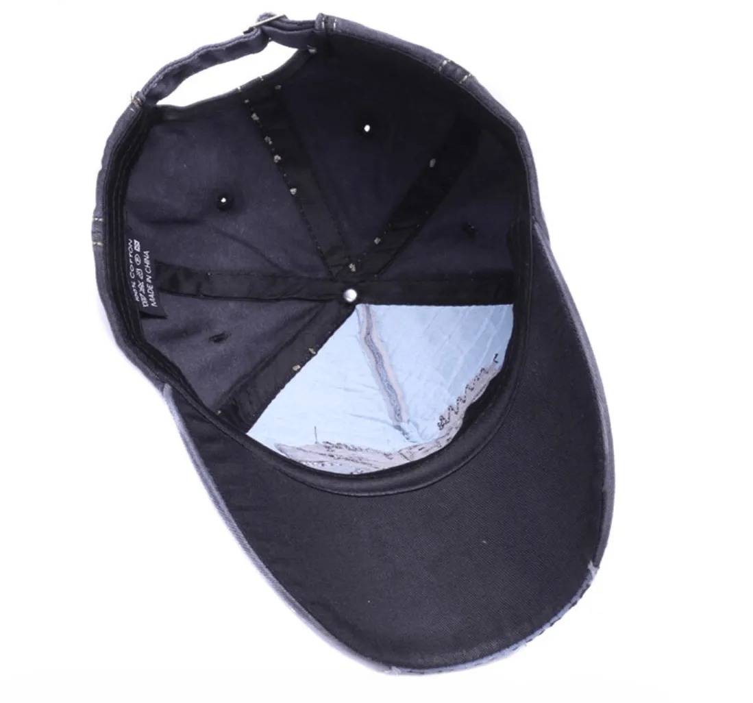 Vintage Baseball Hat w/ Shark Design