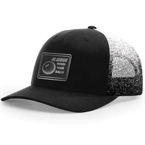 Wash Your Balls Black Patch Hat