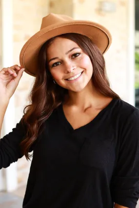Western Camel Wide Brim Fedora Hats