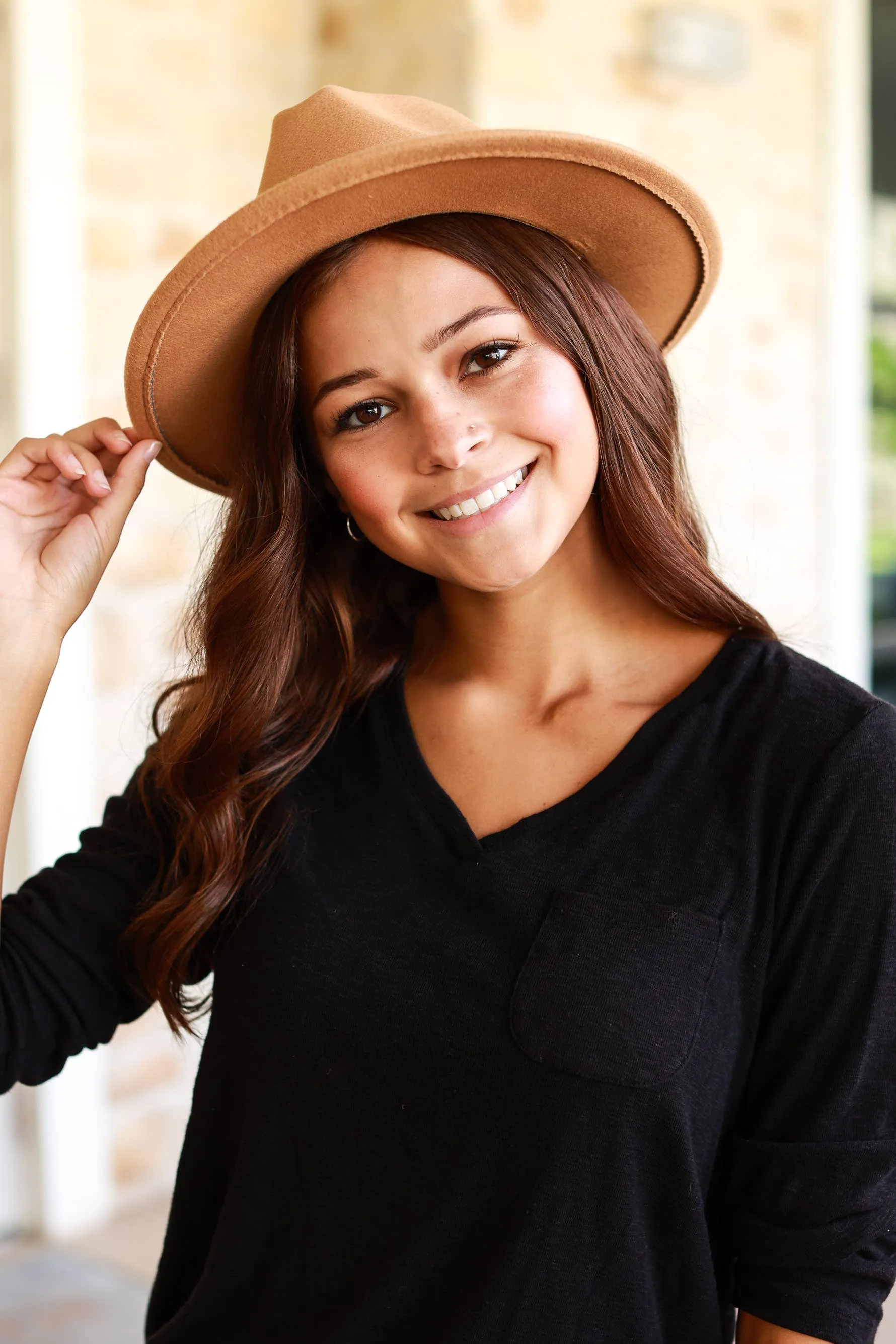 Western Camel Wide Brim Fedora Hats