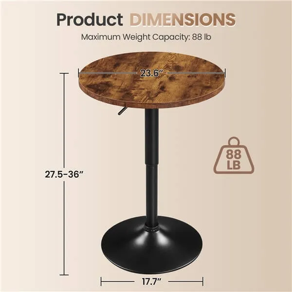 Yaheetech Round Pub Table