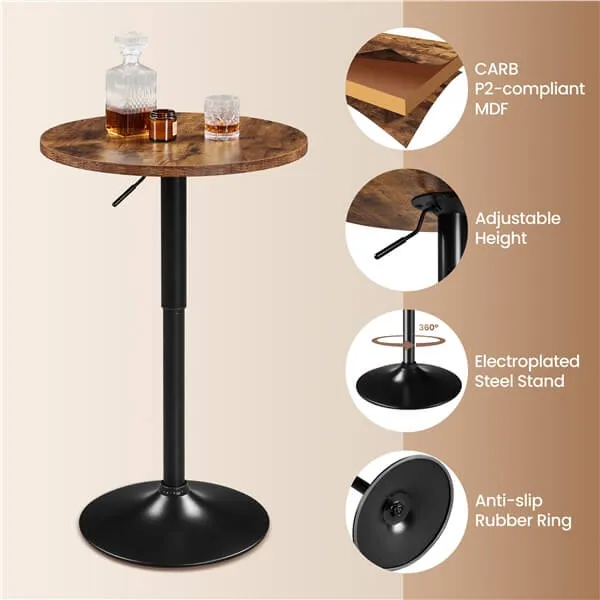 Yaheetech Round Pub Table