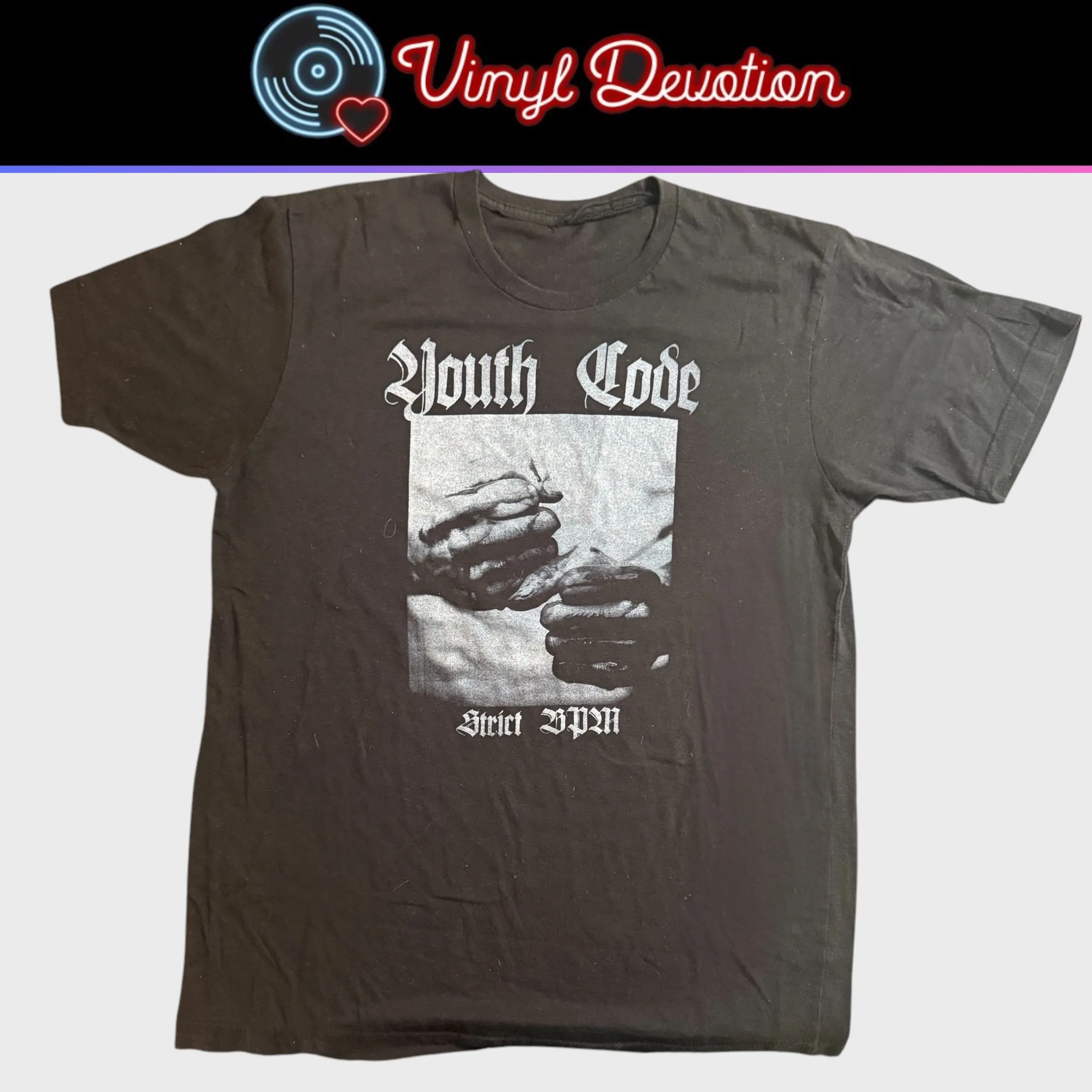 Youth Code Band Strict BPM Black T-Shirt Size L